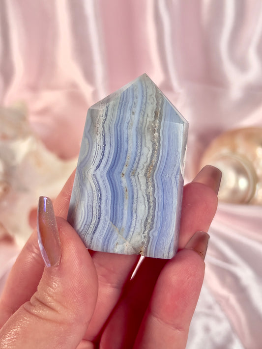Blue Lace Agate Tower
