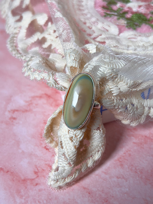 Imperial Jasper Statement Ring Size 8