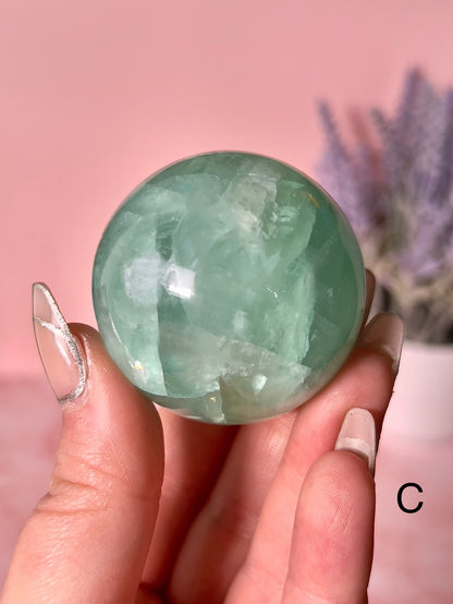 Blue Lake Fluorite Spheres - Choose Your Own