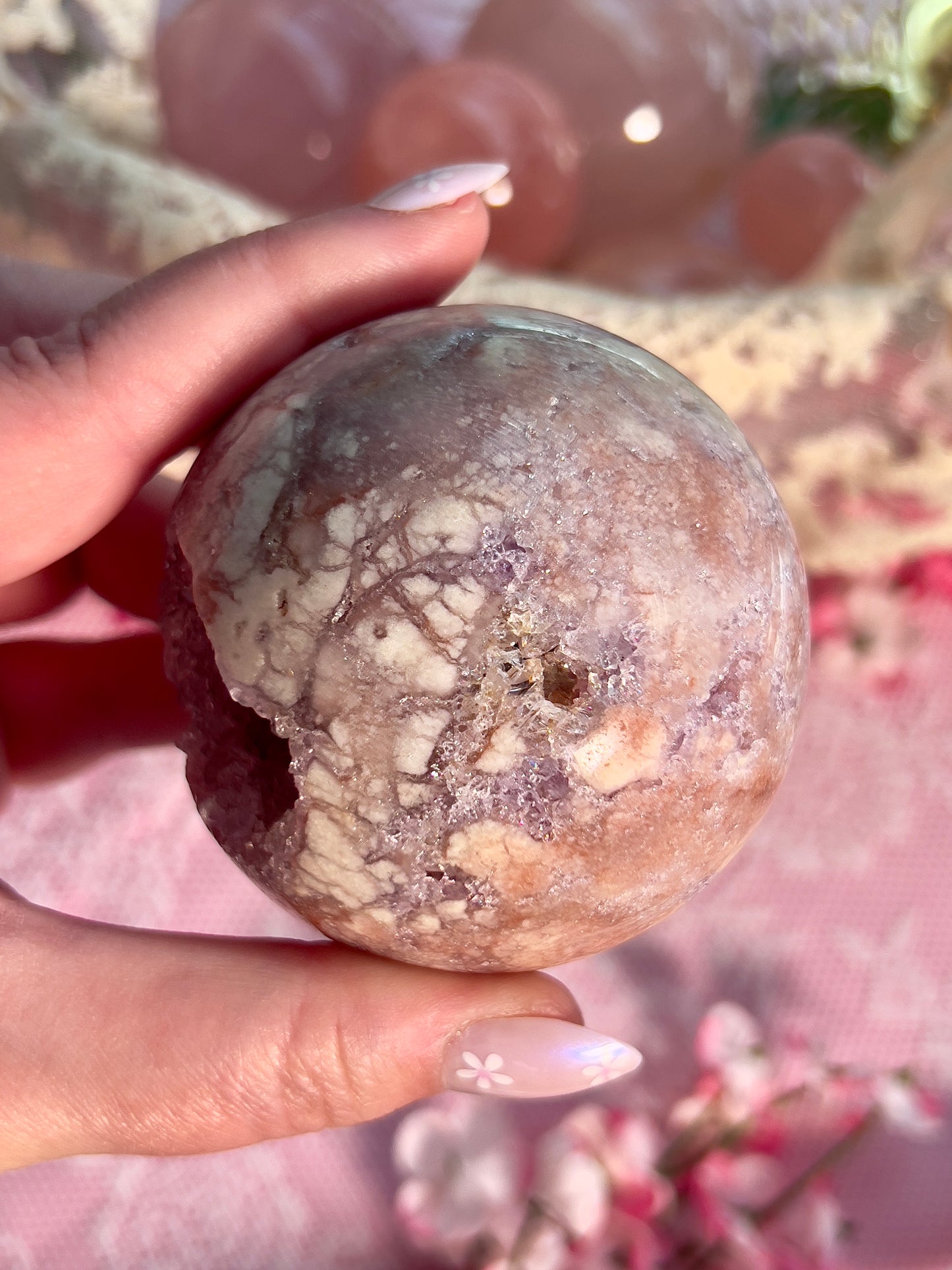 Pink Amethyst Sphere