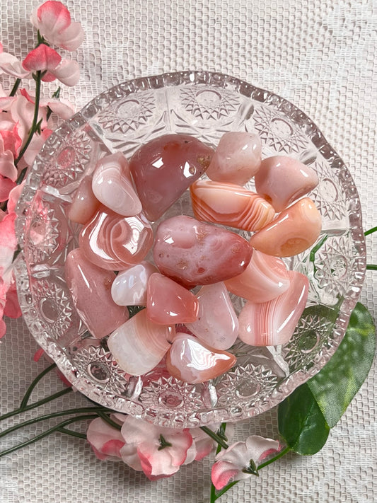Apricot Agate Tumbles (set of 2)