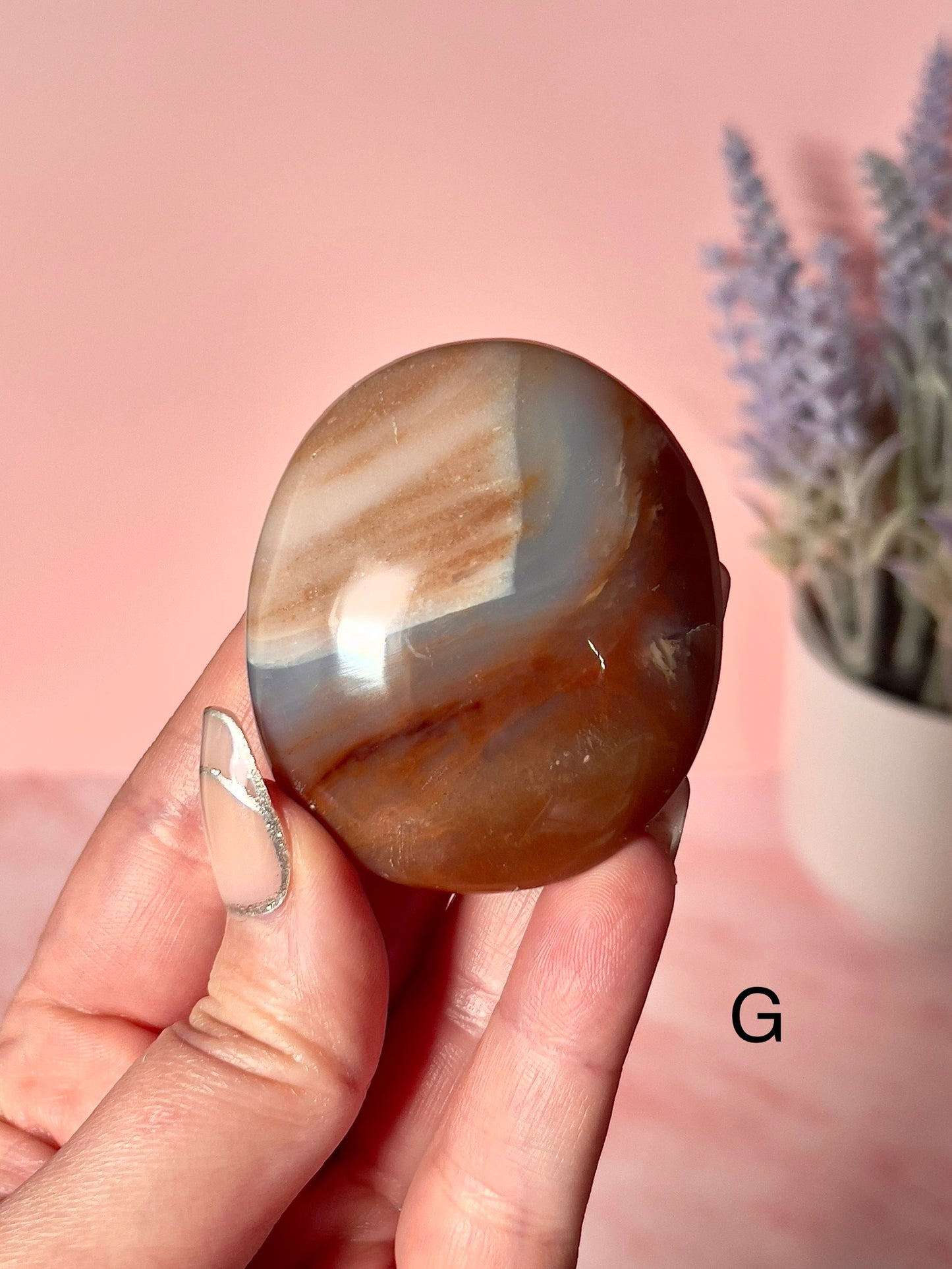 Beautiful Sea Jasper Crystal Palm Stones - Choose Your Own