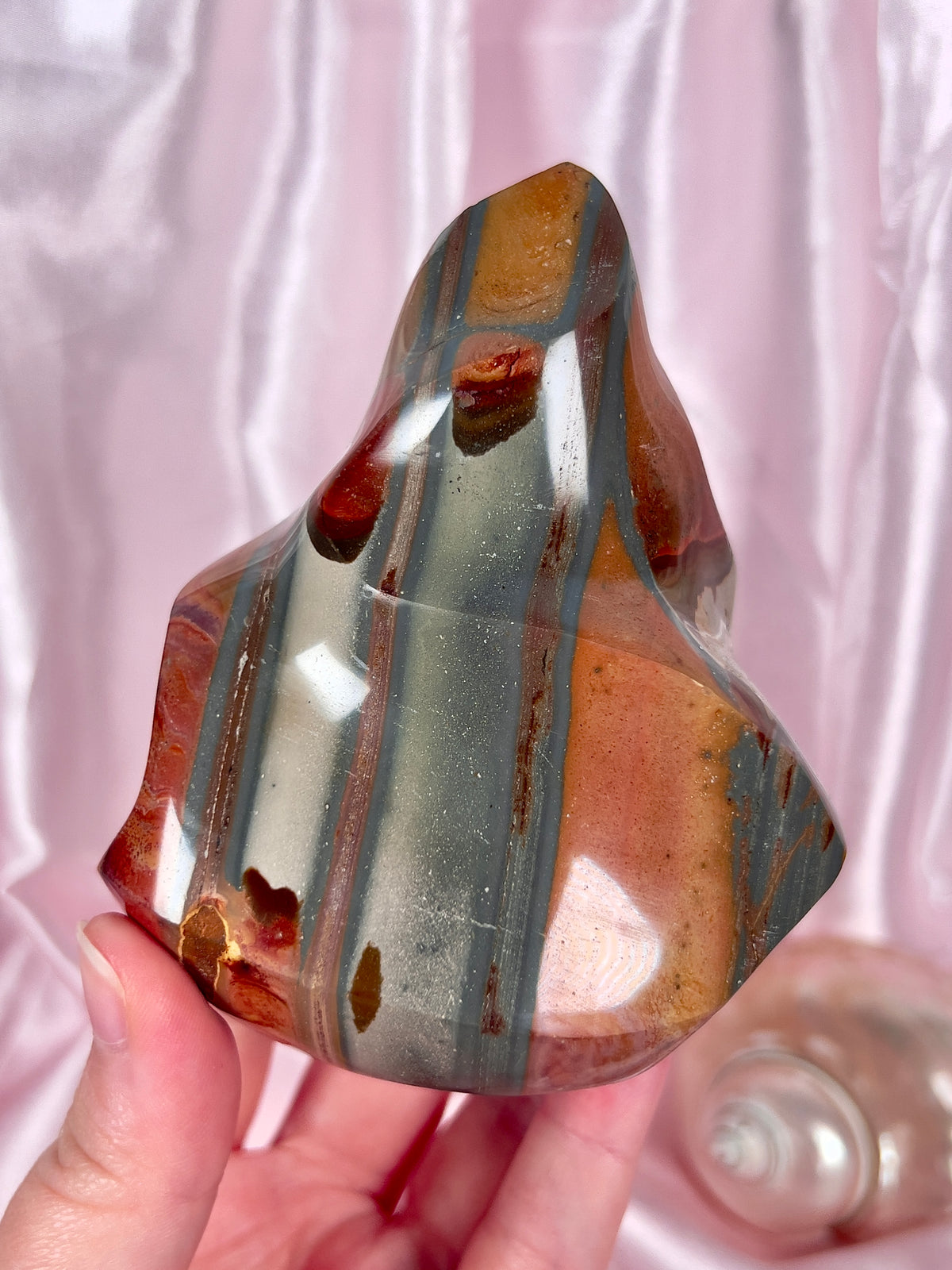 Funky 70's Polychrome Jasper Flame