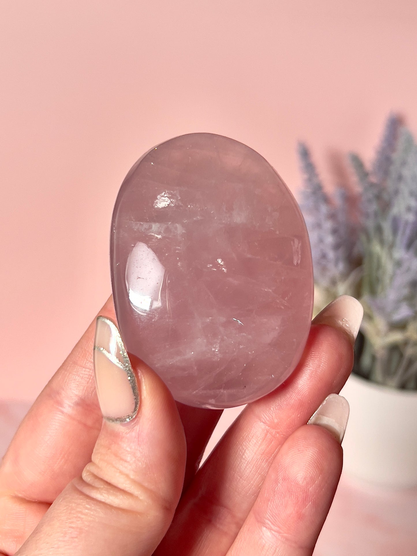 Rose Quartz Palm Stone - Choose Your Own