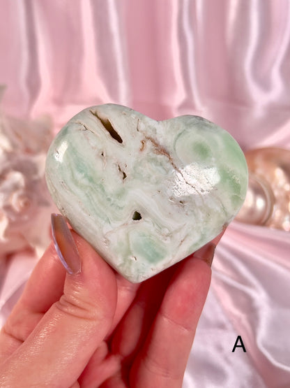 Caribbean Calcite Heart - Choose Your Own