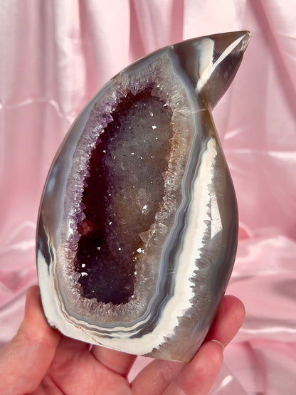 Galaxy Amethyst & Orca Agate Flame