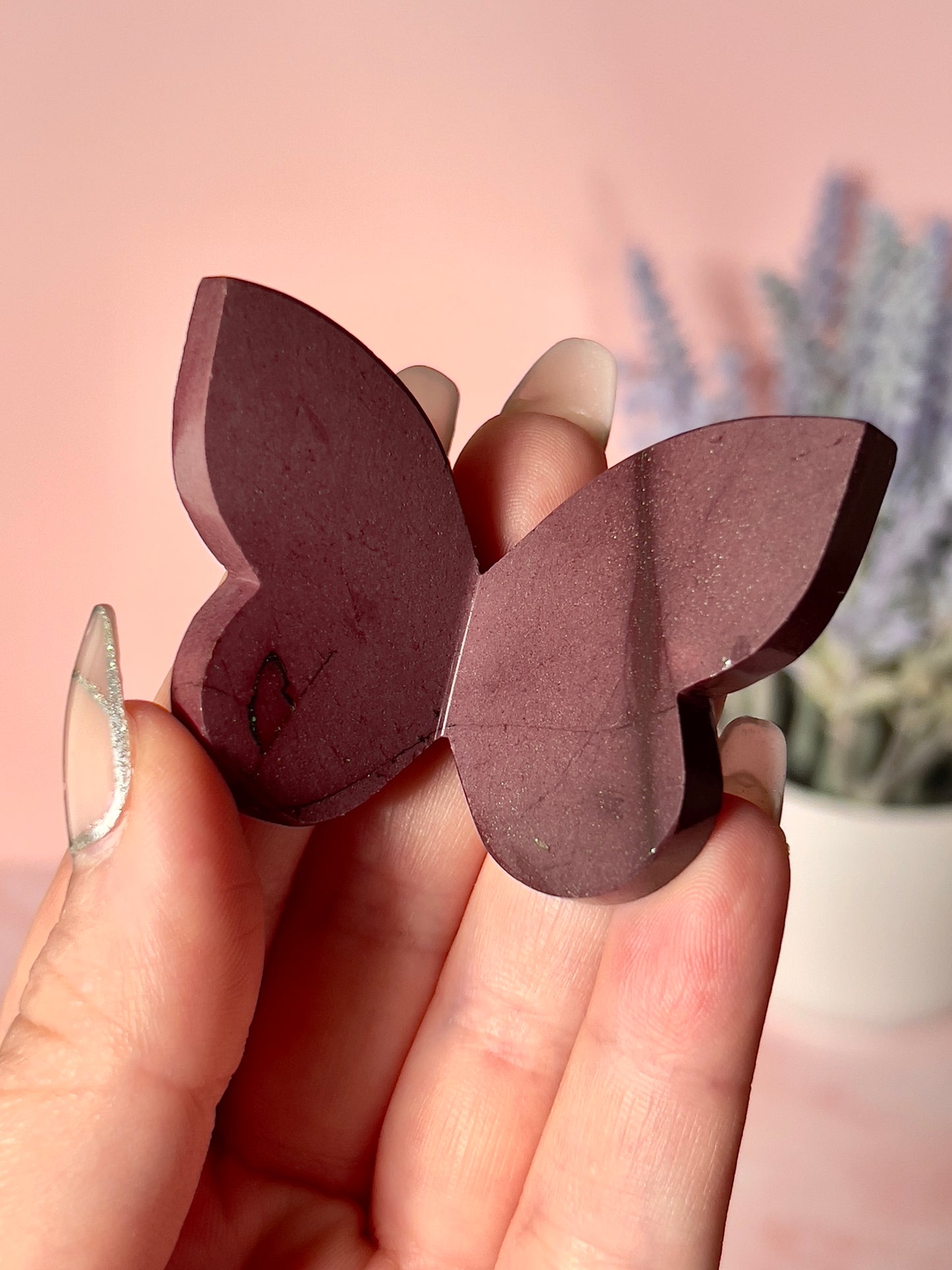 Beautiful Burgundy Mookaite Butterfly - Intuitively Chosen