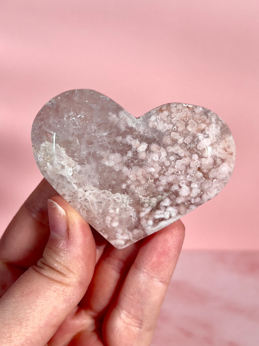 Pastel Pink Amethyst Heart