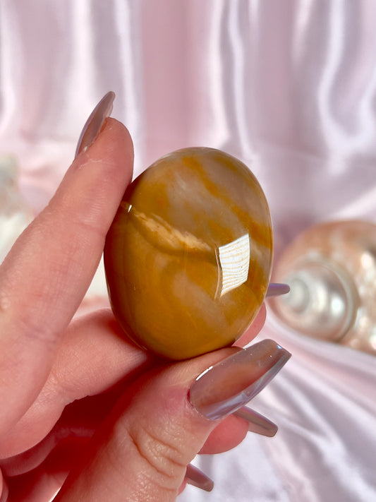 Yellow Mookaite Palm Stone