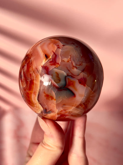Funky Carnelian Sphere