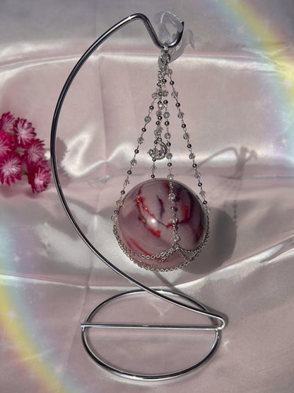 Hanging Sphere Stand - Gold or Silver