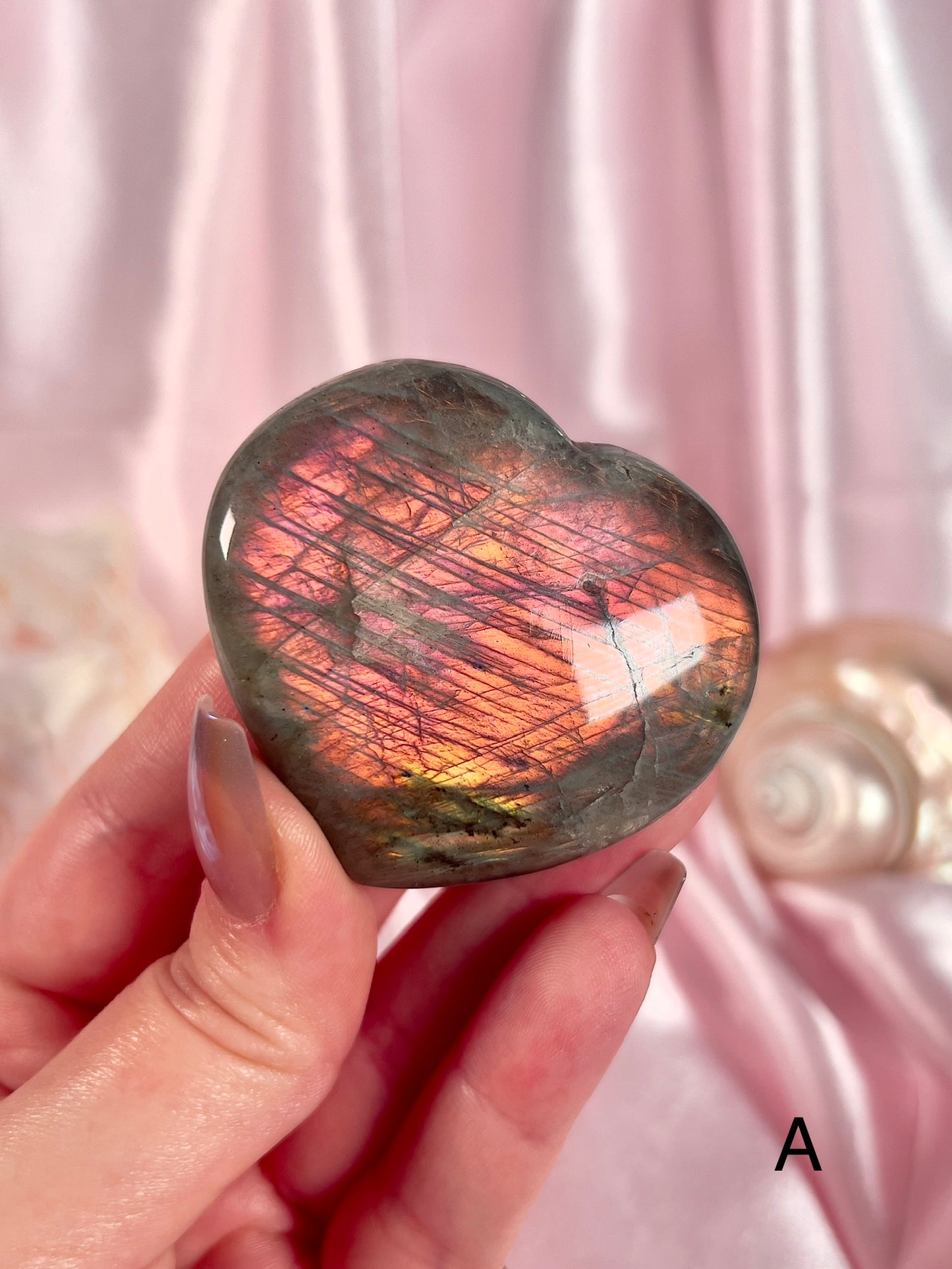 Sunset Labradorite Hearts - Choose Your Own