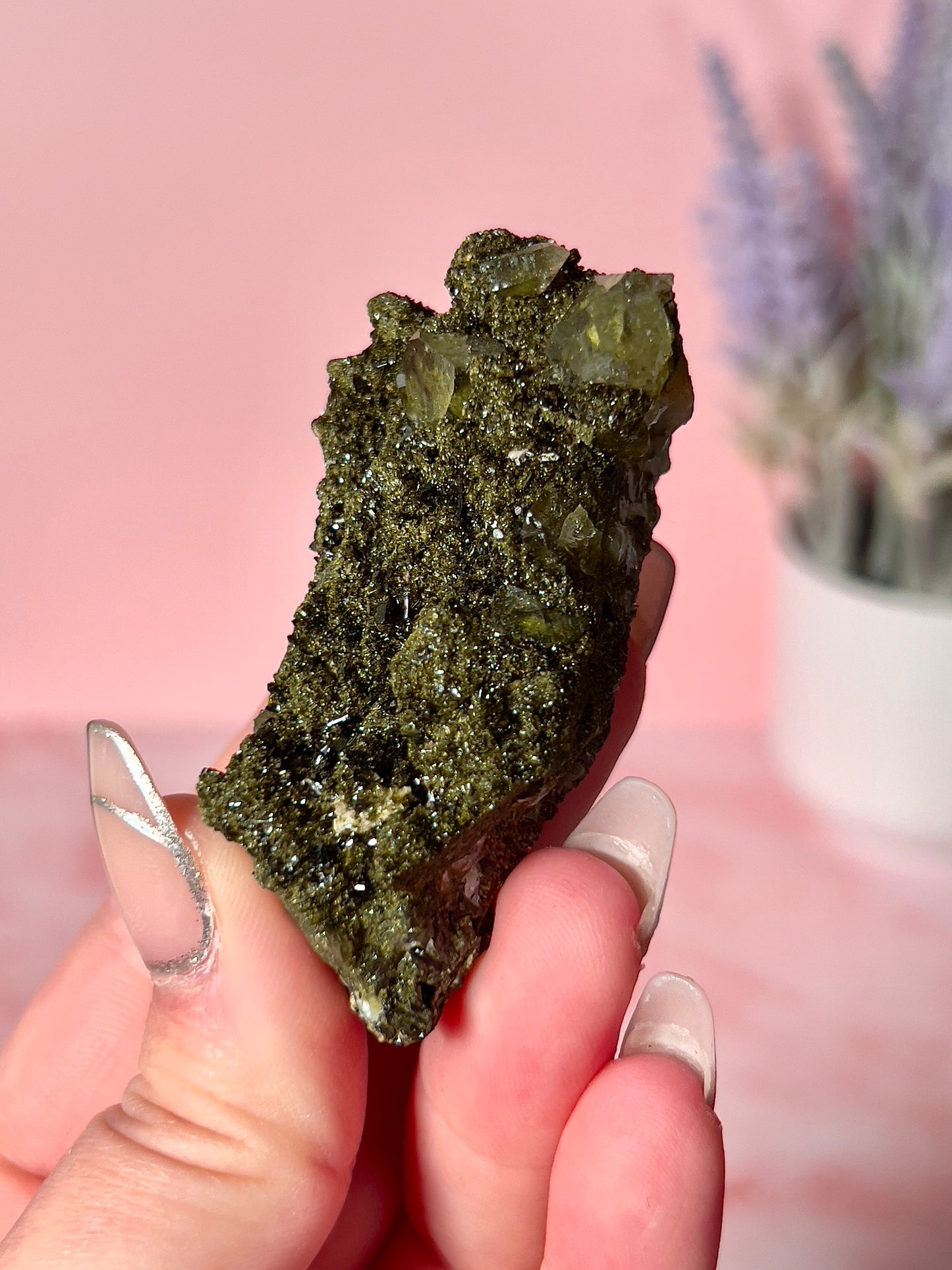 Epidote (Forest Quartz) Cluster