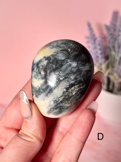 Beautiful Sea Jasper Crystal Palm Stones - Choose Your Own