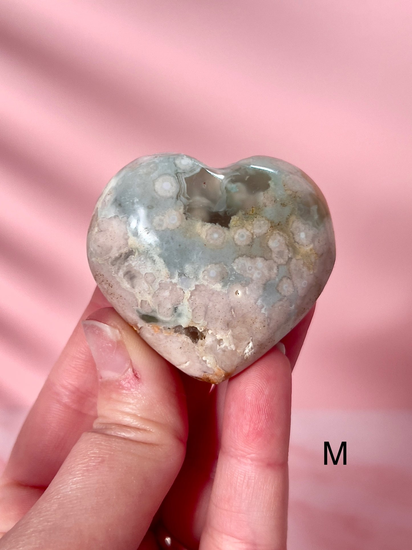 Flower Agate Hearts from Madagascar - Choose Your Own