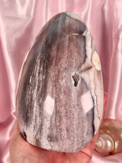Sandy Neutral & Pink Pastel Sea Jasper Freeform - 3.2 lb