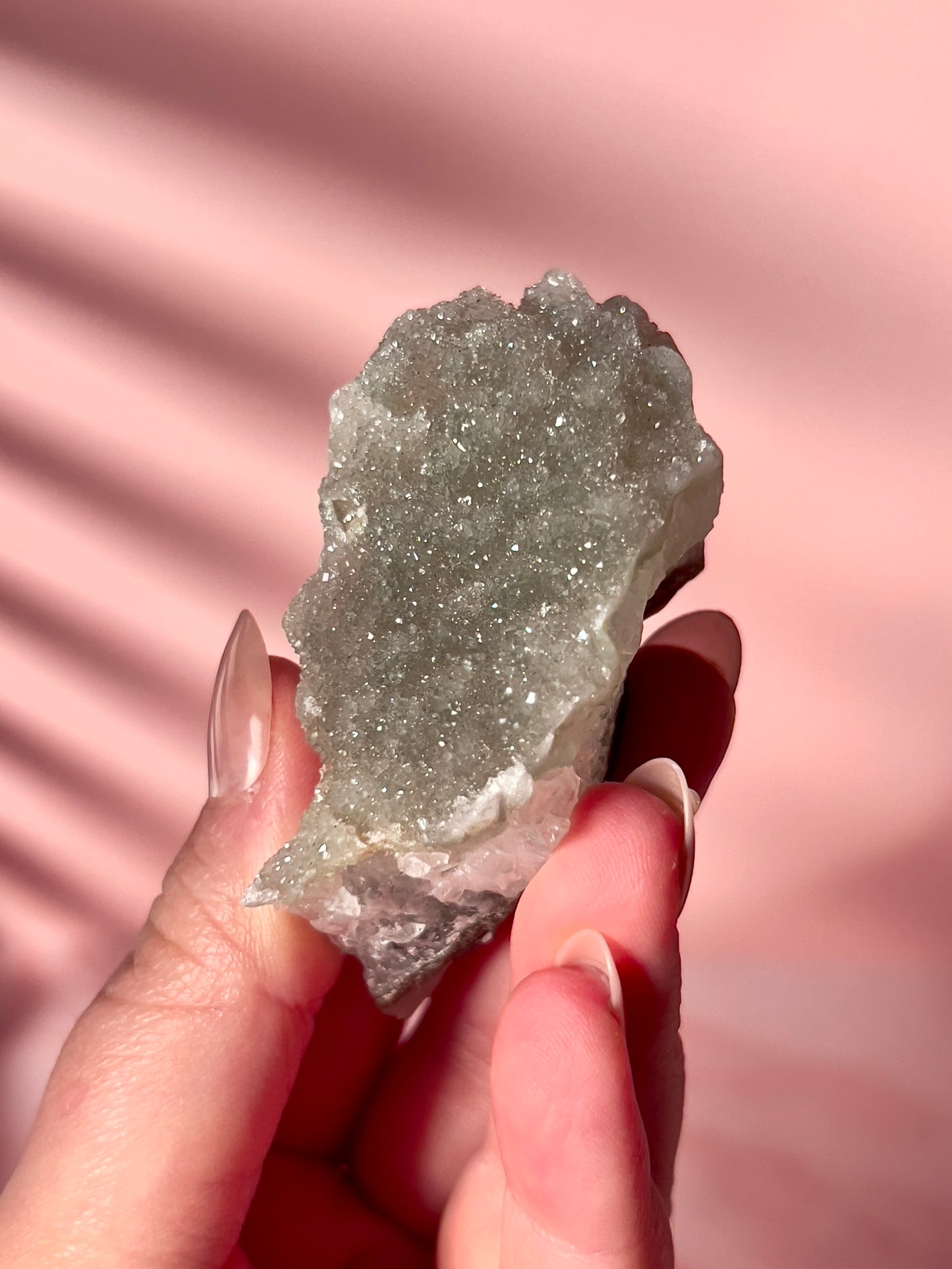 Green Sugar Amethyst Cluster