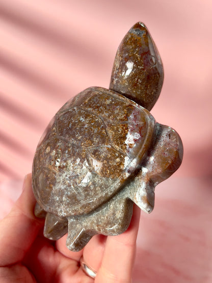 Earthy Sea Jasper Turtle