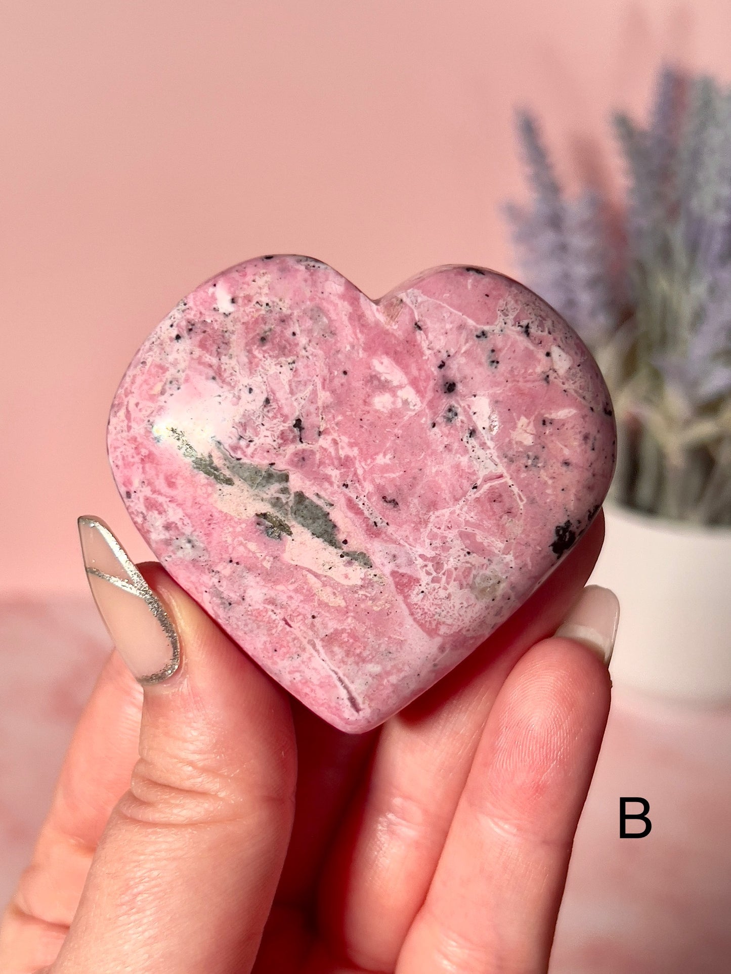 Bubblegum Pink Peruvian Rhodonite Puffy Hearts - Choose Your Own