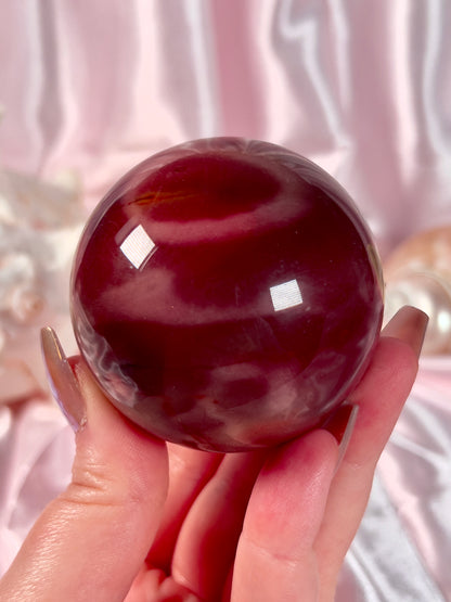 Pink and Red Mookaite Sphere