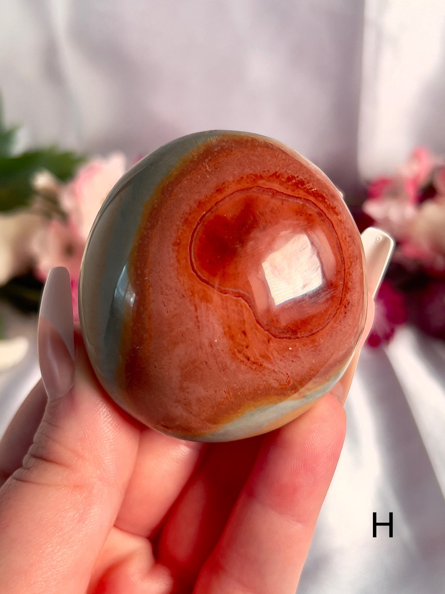 Jumbo Polychrome Palm Stone 