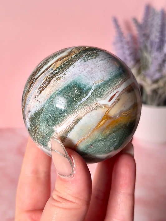 Green Sea Jasper Sphere
