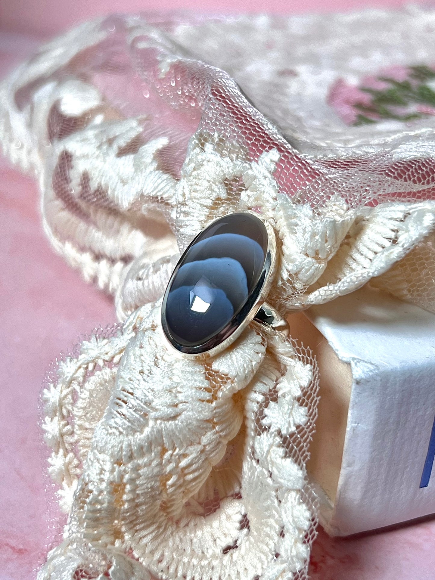 Botswana Agate Ring Size 6