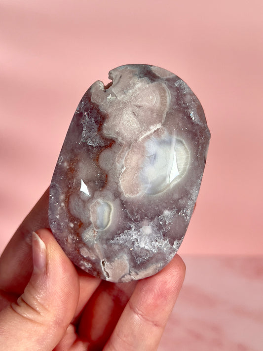 Pink Amethyst Large Palm Stone