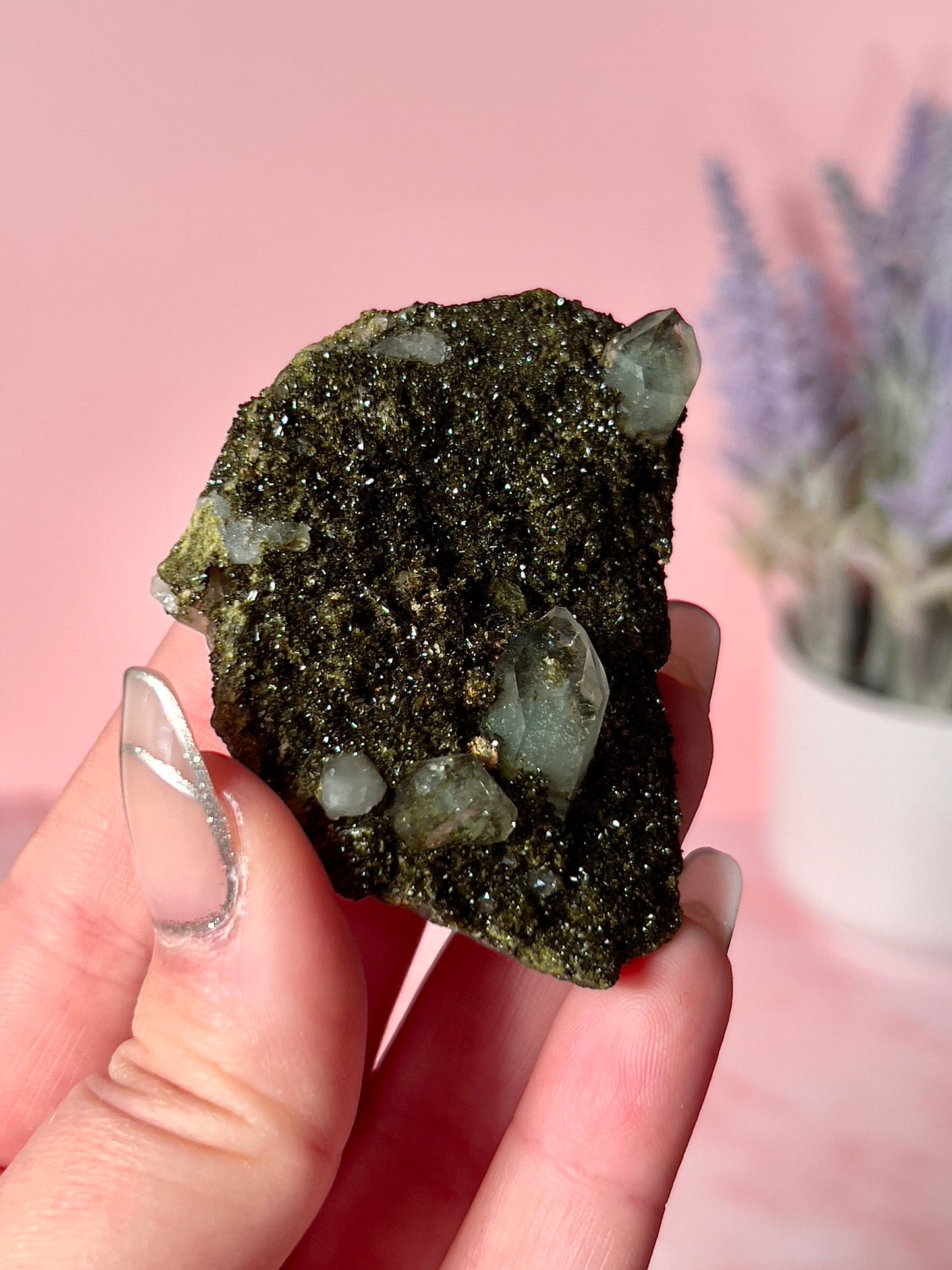 Epidote (Forest Quartz) Cluster