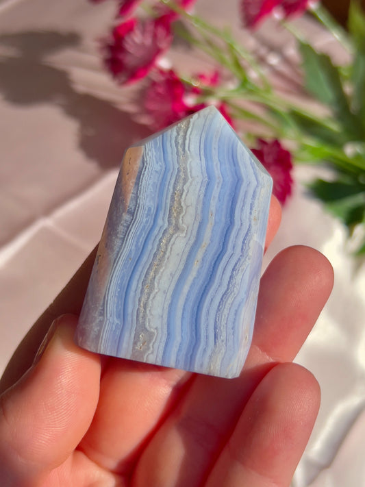 Blue Lace Agate Tower