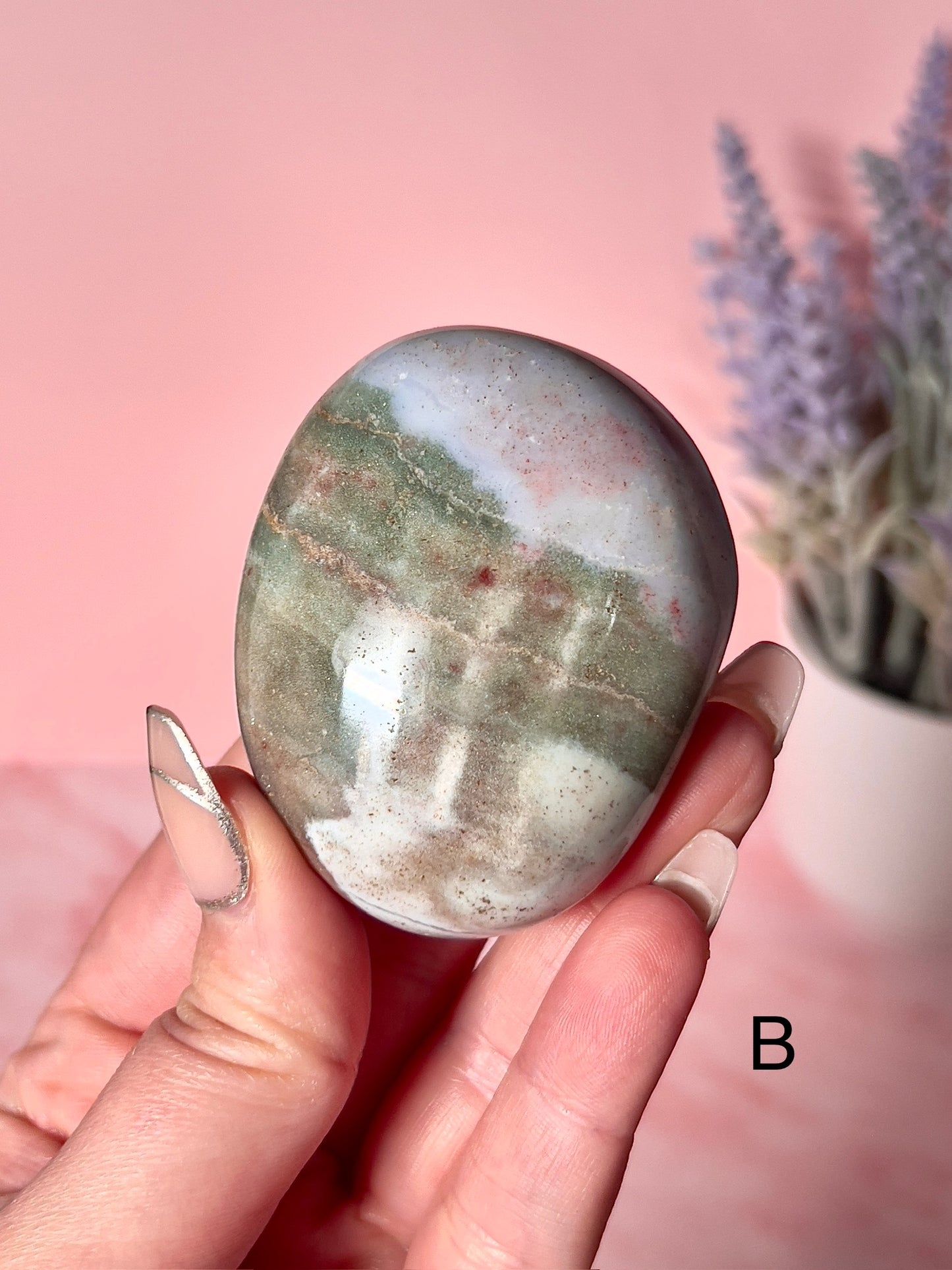 Beautiful Sea Jasper Crystal Palm Stones - Choose Your Own
