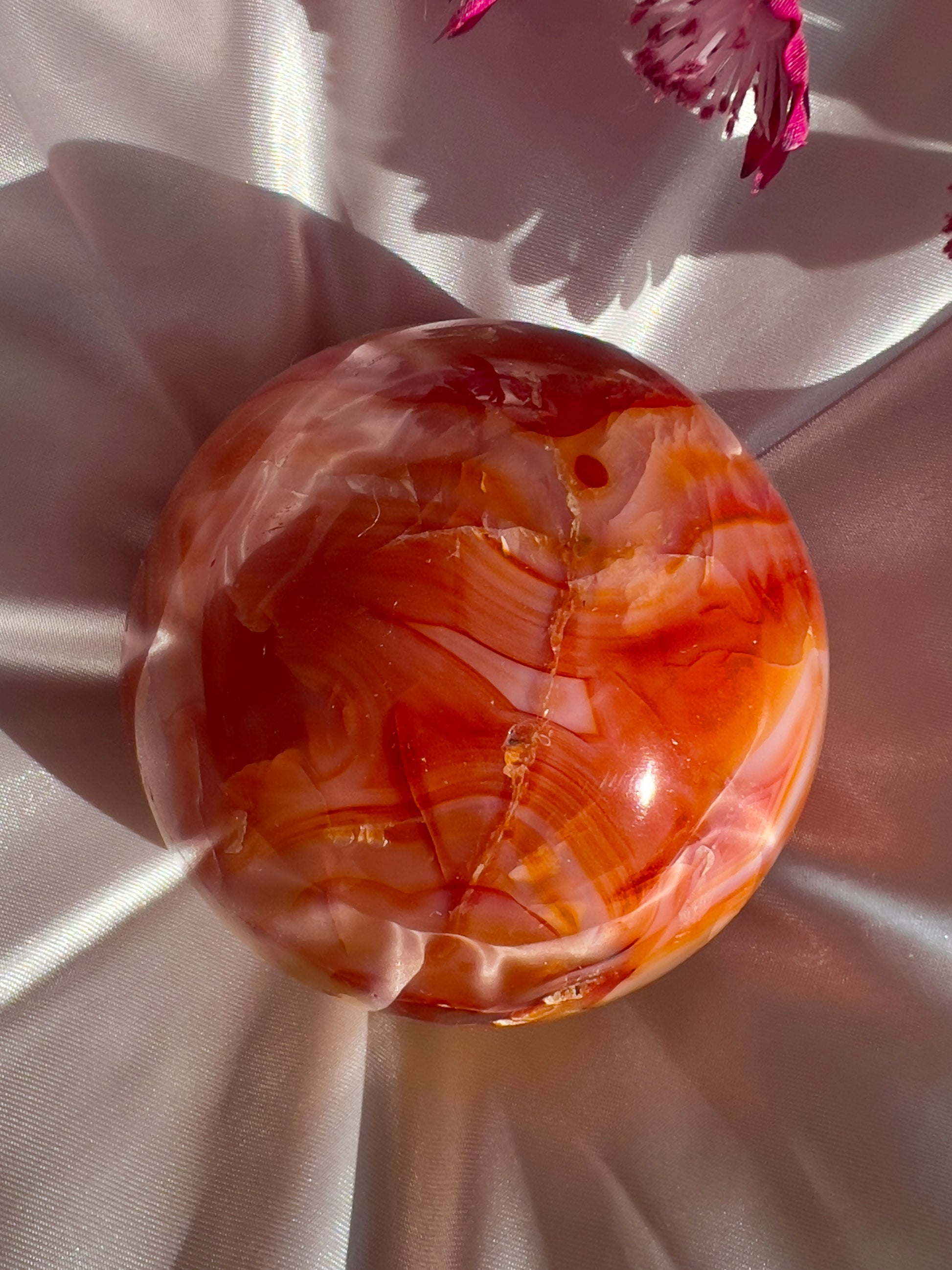 Warm Pink Carnelian Sphere