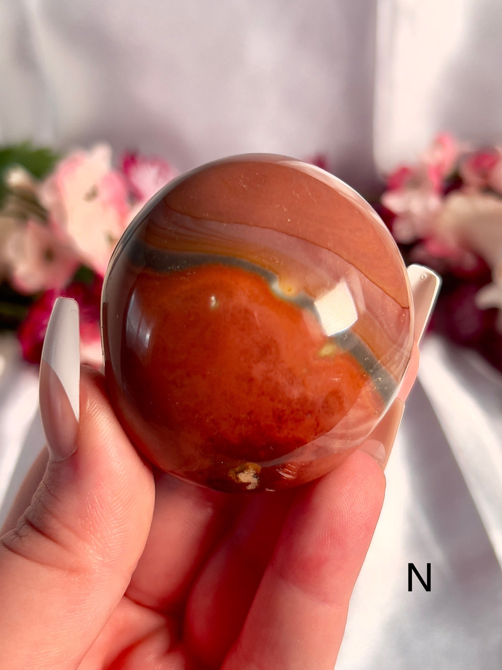 Jumbo Polychrome Palm Stone 
