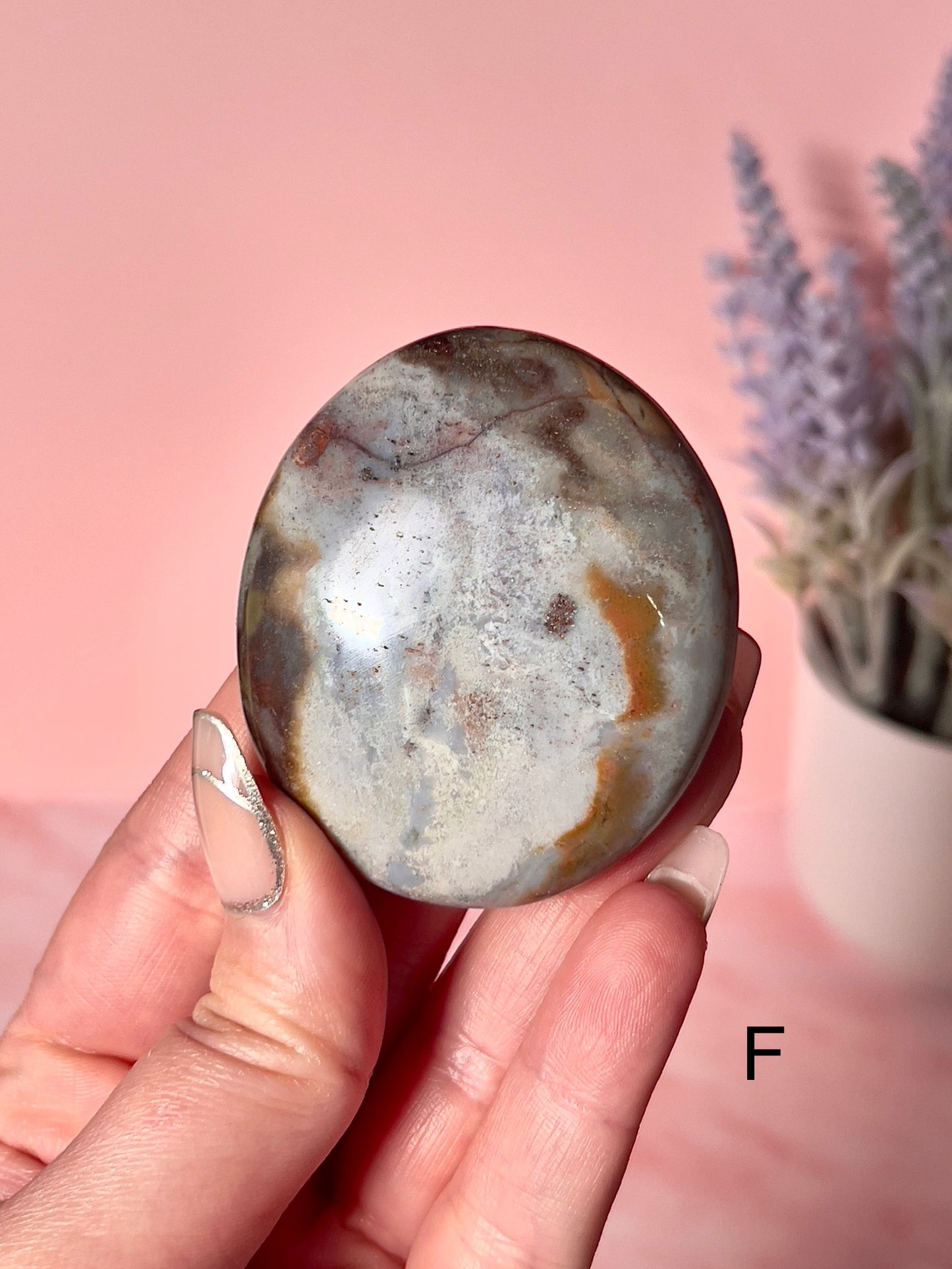 Beautiful Sea Jasper Crystal Palm Stones - Choose Your Own