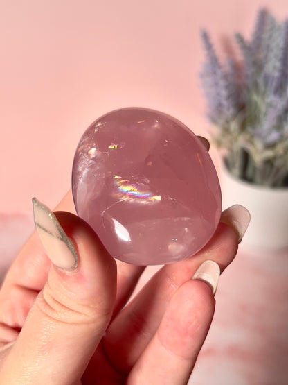 Rose Quartz Palm Stone - Choose Your Own
