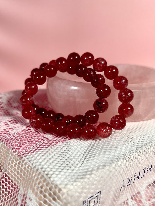 Strawberry Quartz Bracelet