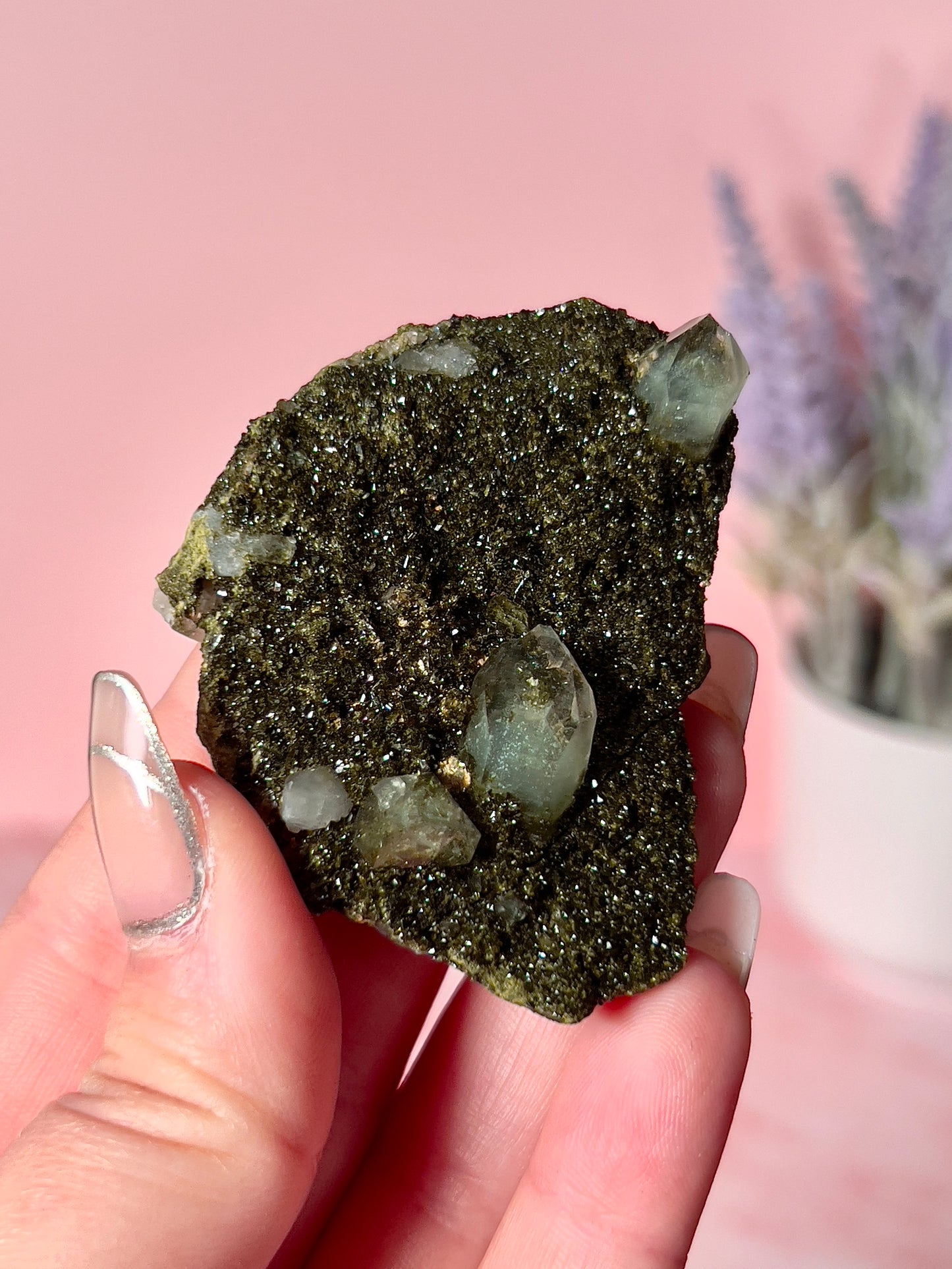 Epidote (Forest Quartz) Cluster
