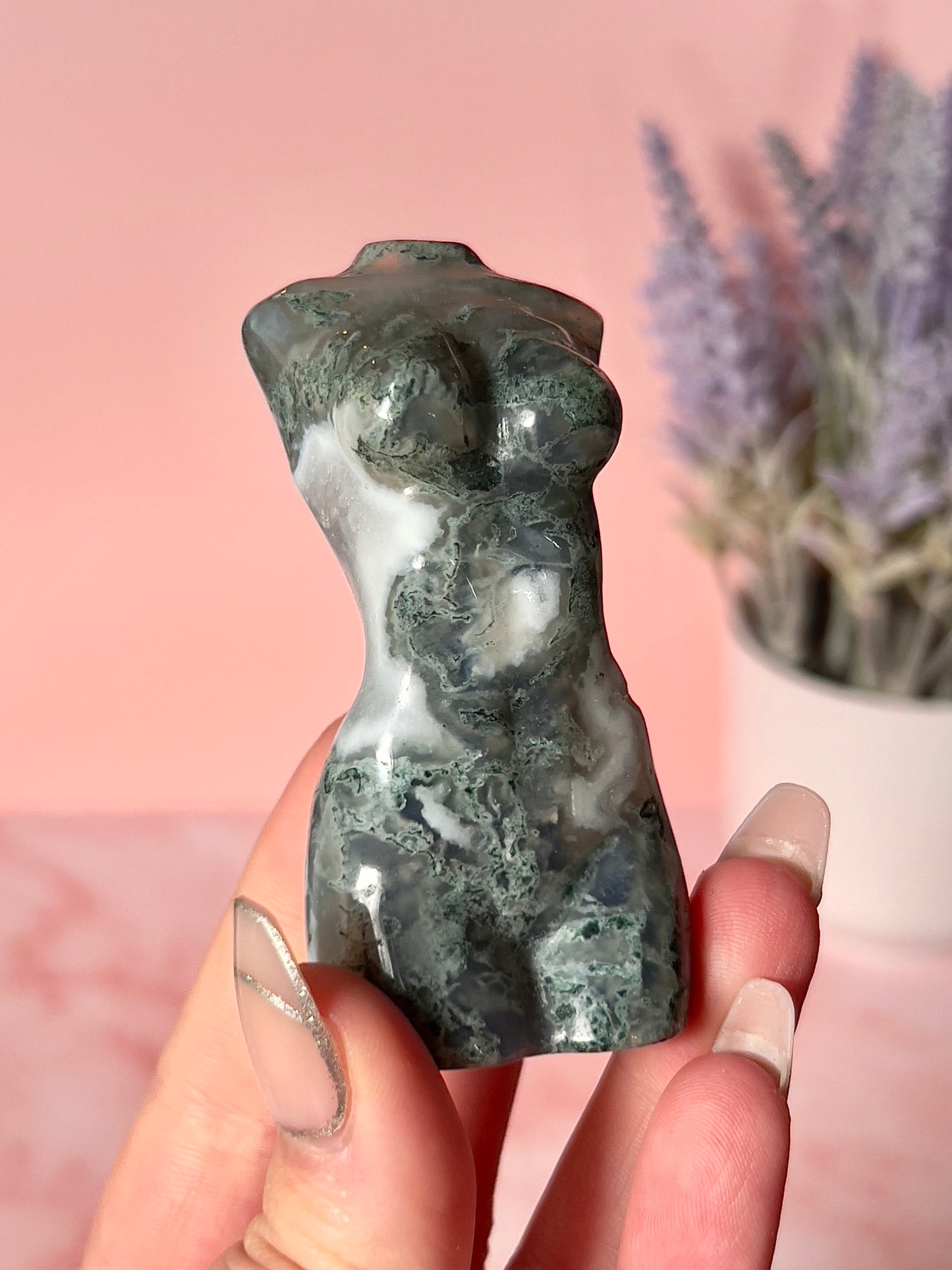 Moss Agate Goddess Body (E)
