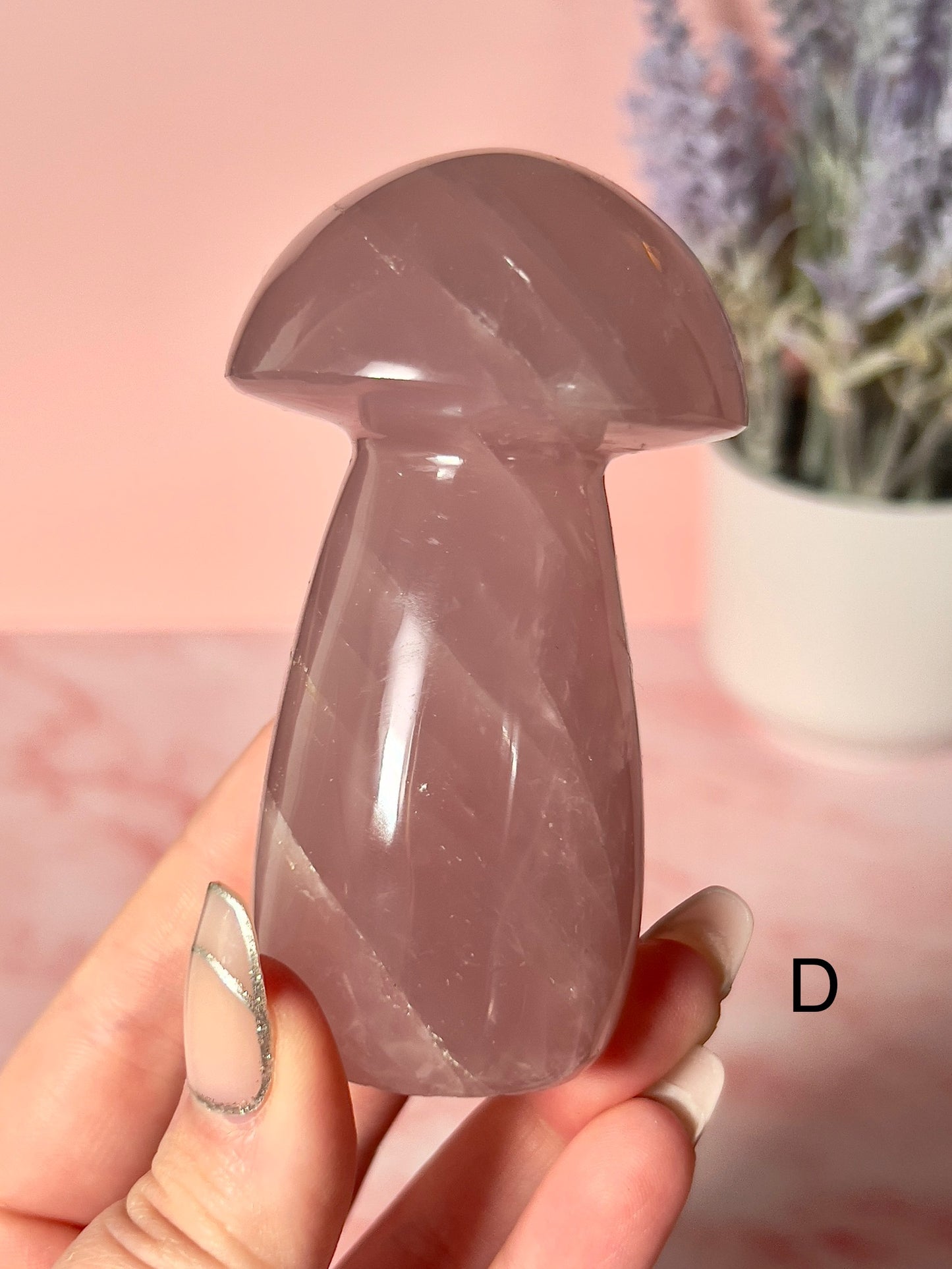 Rose Quartz Mushrooms - Choose Your Own