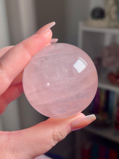 Star Rose Quartz Sphere