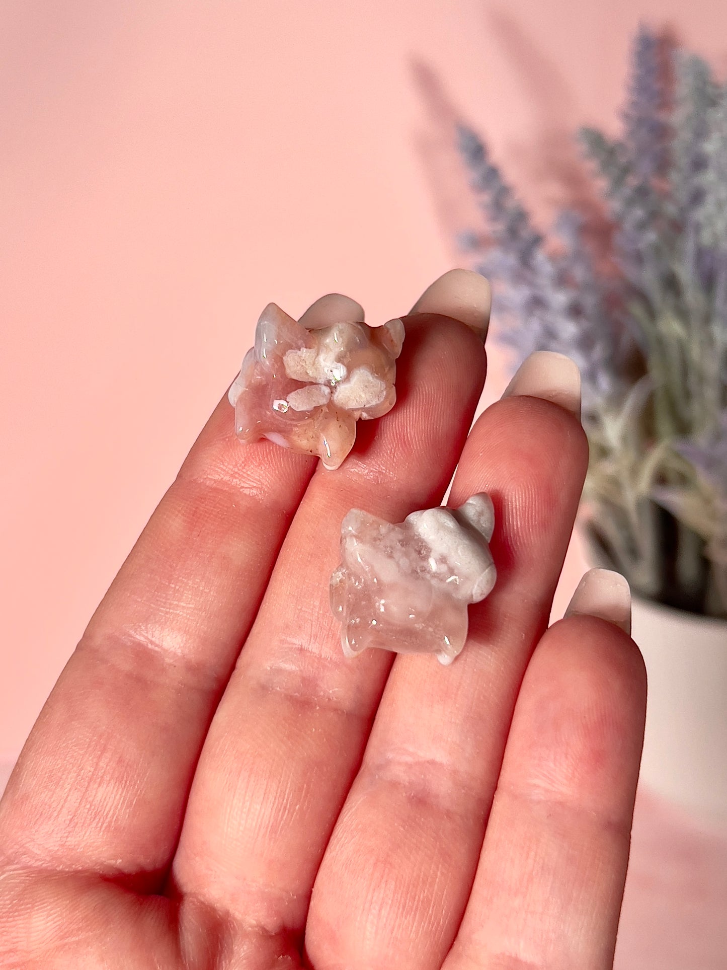 Mini Flower Agate Kitties and Unicorns