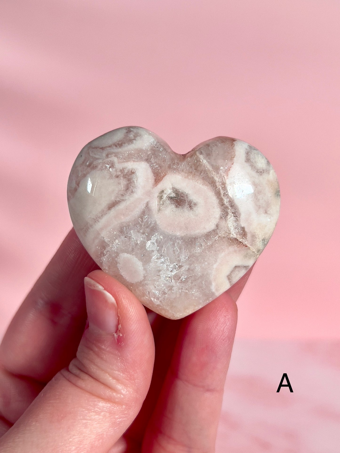 Small Pink Amethyst Hearts - Choose Your Own