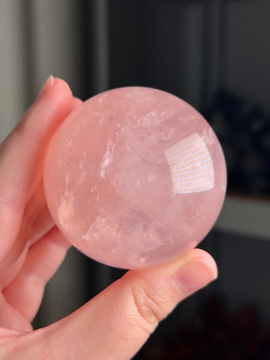 Star Rose Quartz Sphere “L”