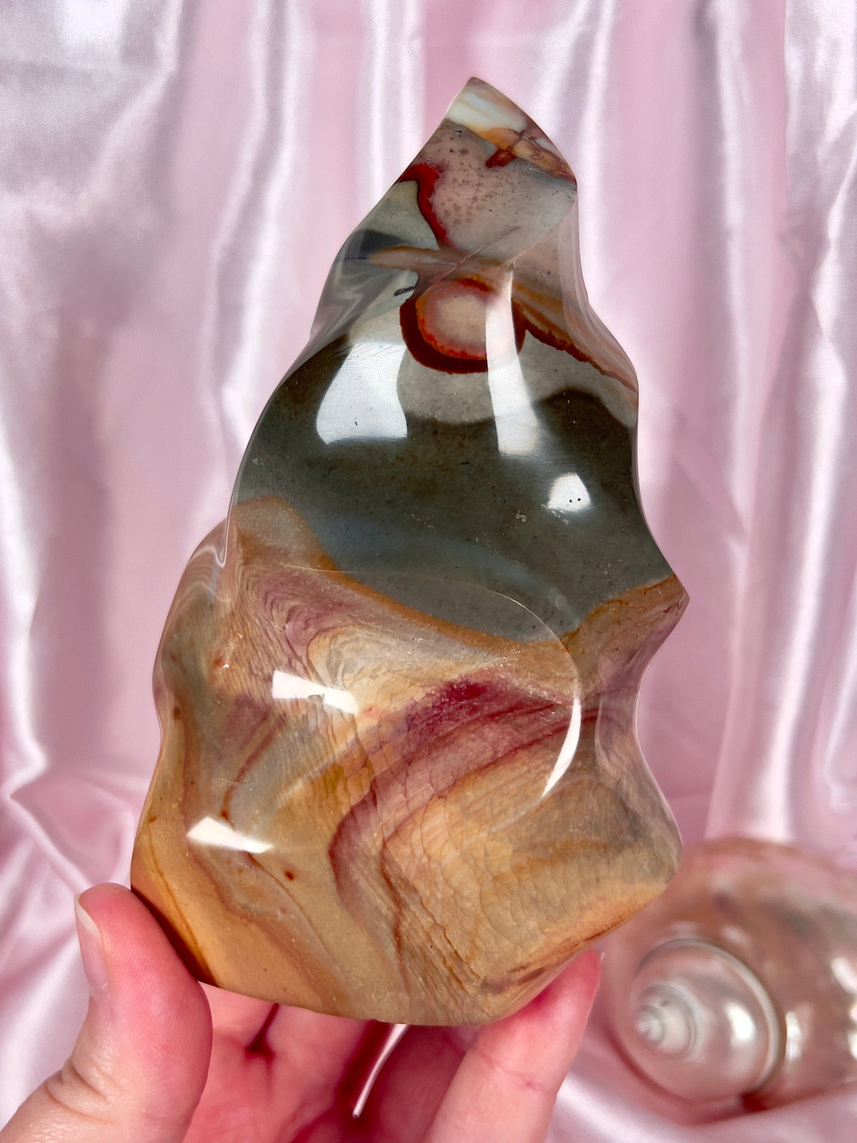 Pastel Polychrome Jasper Flame