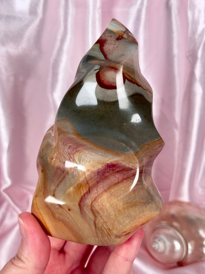 Pastel Polychrome Jasper Flame