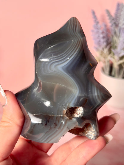 Banded Orca Agate Flame