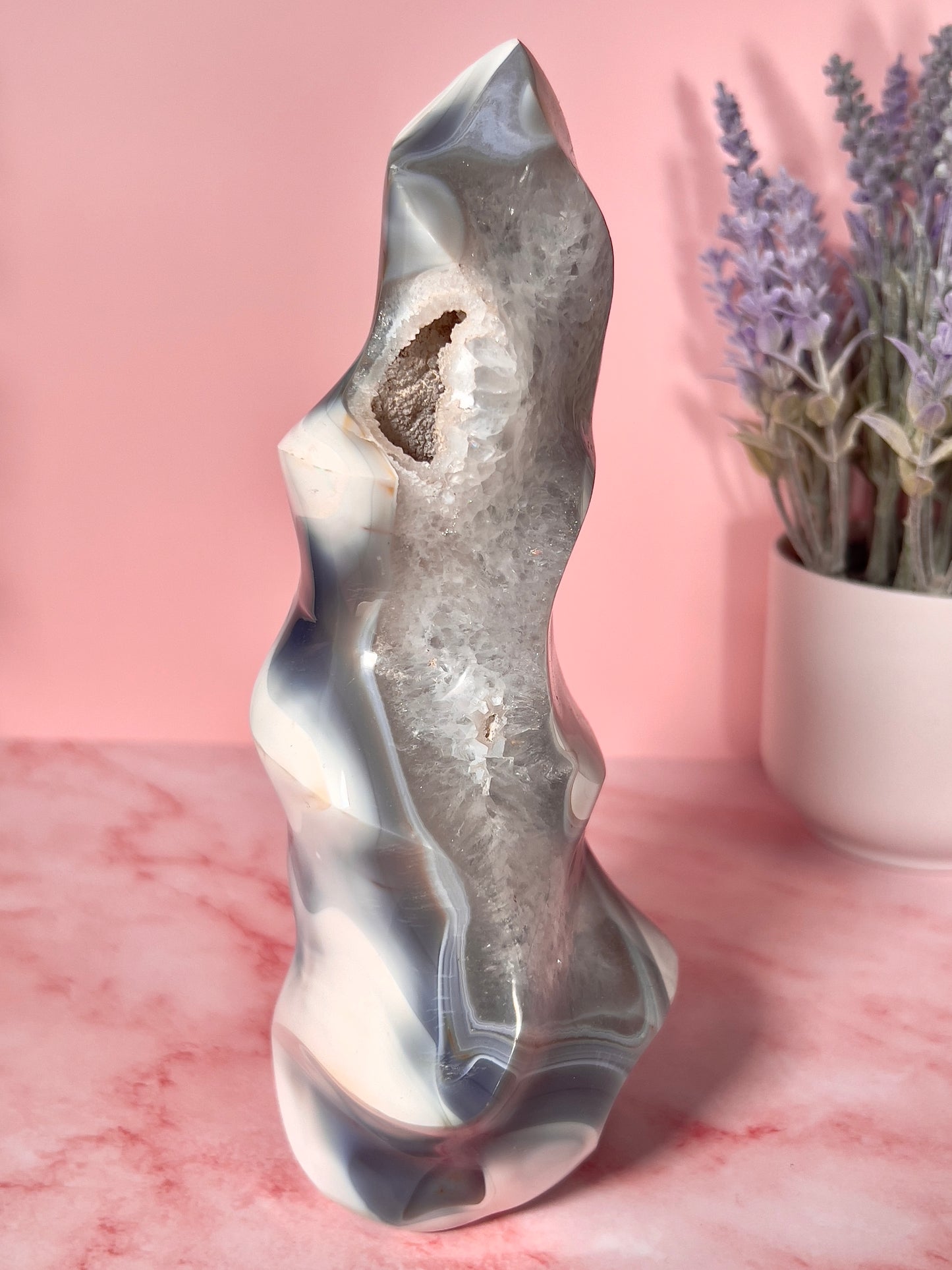 Stunning Orca Agate Statement Flame