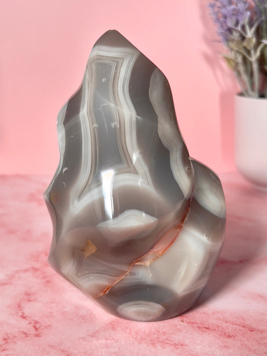 Beautiful Pastel Orca Agate Flame