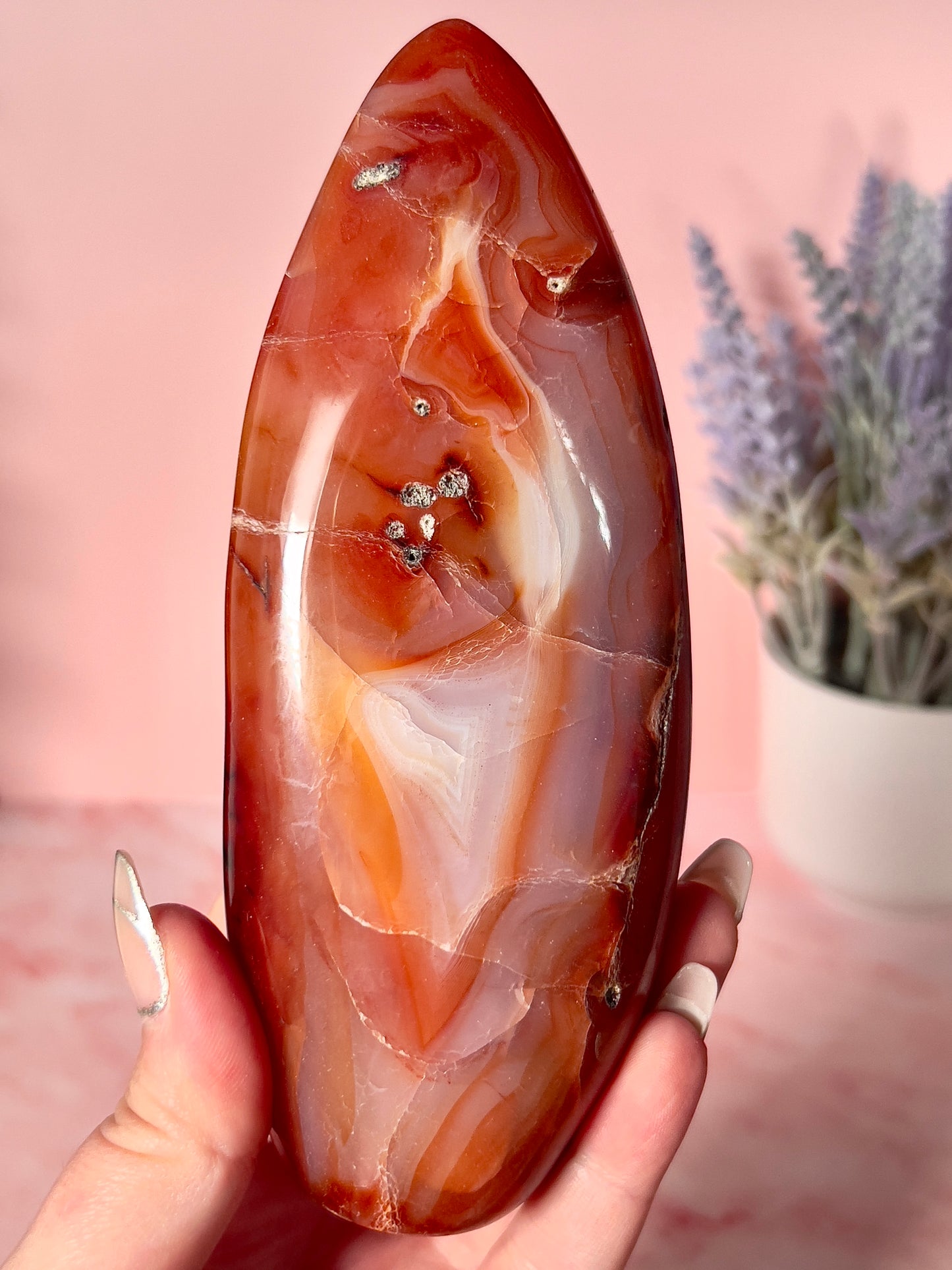 Pink Carnelian Freeform