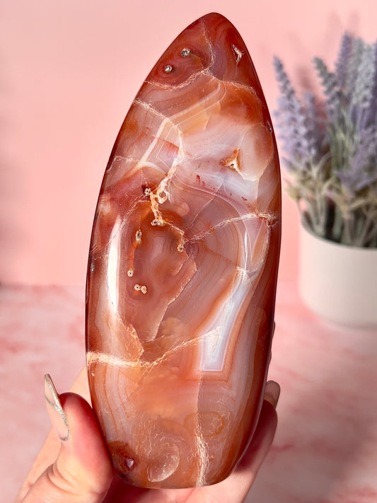 Pink Carnelian Freeform